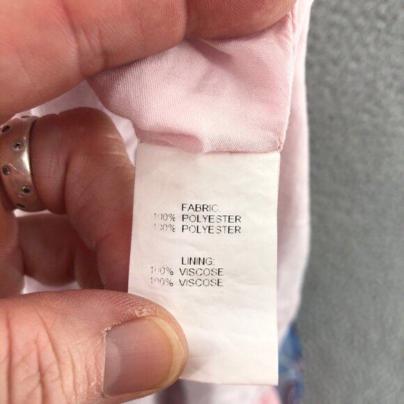 Molly Bracken Dress Womens Small Multi Floral Mini Blouson Knife Pleats Button - Picture 7 of 13